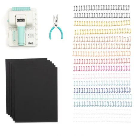 We R Makers Mini Spirálozó Könyvkötőgép kezdőkészlet Mini WRMK Cinch bundle (1 db)
