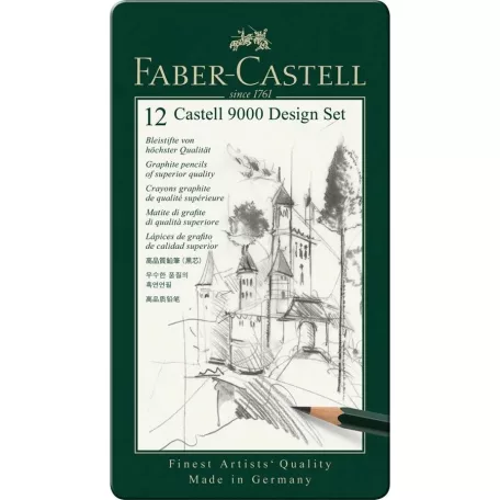 Faber-Castell Castell 9000 grafitceruza készlet / Graphite Pencil Design Set (12 db)