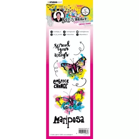 Szilikonbélyegző, Embrace change Bold and Bright nr.123 / Art by Marlene Clear Stamp (1 csomag)