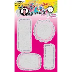   Vágósablon, Layered tekst banners Bold and Bright nr.135 / Art by Marlene Cutting Die (1 csomag)
