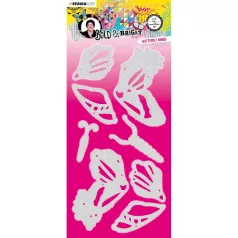   Vágósablon, Butterfly wings Bold and Bright nr.132 / Art by Marlene Cutting Die (1 csomag)