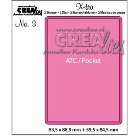 Vágósablon , ATC / Crealies X-tra Dies (1 db)