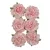 Papírvirág 3 cm, Jubilee roses LIGHT PINK / Paper Flowers (1 csomag)