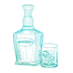 Szilikonbélyegző , Whiskey / CC Mini Clear Stamp (1 db)