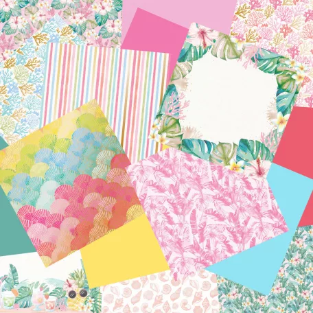 Papírkészlet 12" (30 cm), Tropical Bliss / Craft Smith Paper Pad  (48 lap)