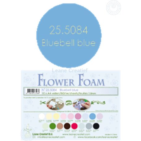Habgumi készlet 0,8 mm, Bluebell blue / Leane Creatief Flower Foam (10 ív)