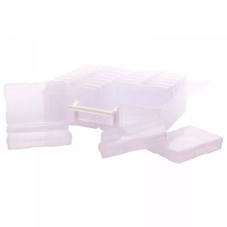 Craft Storage Tároló doboz Large clear storage Box (16+1 db)