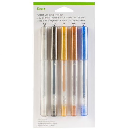 Toll készlet , Glitter Gel Pen Set Basics/ Cricut Pen Set (5 db)