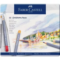   Faber-Castell akvarell ceruza készlet 48 db, Goldfaber Aqua / Faber Castell Watercolour Pencils (1 csomag)