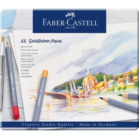 Faber-Castell akvarell ceruza készlet 48 db, Goldfaber Aqua / Faber Castell Watercolour Pencils (1 csomag)