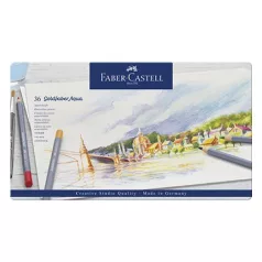   Faber-Castell akvarell ceruza készlet 36 db, Goldfaber Aqua / Faber Castell Watercolour Pencils (1 csomag)
