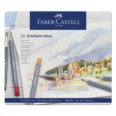   Faber-Castell akvarell ceruza készlet 24 db, Goldfaber Aqua / Faber Castell Watercolour Pencils (1 csomag)