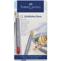   Faber-Castell akvarell ceruza készlet 12 db, Goldfaber Aqua / Faber Castell Watercolour Pencils (1 csomag)