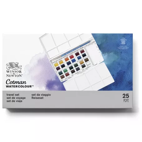 Akvarellfesték készlet 24 szín, Travel set / Winsor&Newton Cotman Watercolour (1 db)