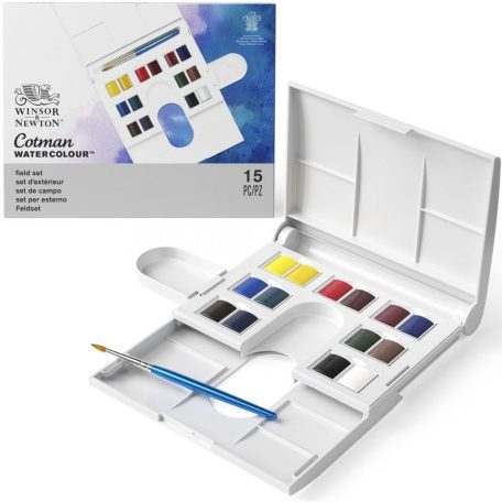 Akvarellfesték készlet 14 szín, Field set / Winsor&Newton Cotman Watercolour (1 db)