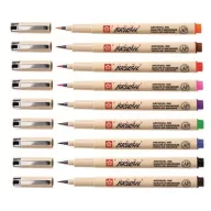 Sakura Pigma Brush Ecsetfilc készlet, 9 colours (9 db)