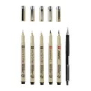 Sakura Pigma Micron  Manga rajzkészlet, fineliner set Manga Collection - 6 sizes, black (6 db)