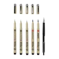   Sakura Pigma Micron  Manga rajzkészlet, fineliner set Manga Collection - 6 sizes, black (6 db)