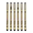 Sakura Pigma Micron Tűfilc készlet, 01 fineliner set - 6 colours (6 db)