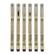   Sakura Pigma Micron Tűfilc készlet, 01 fineliner set - 6 colours (6 db)