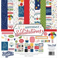   Scrapbook Papírkészlet 12" (30 cm) Birthday Salutations Collection Kit (1 csomag)