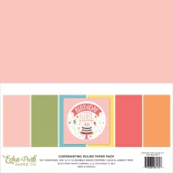   Papírkészlet 12" (30 cm), Birthday Girl Kétoldalas/ Echo Park Coordinating Solids Paper Pack (6 lap)
