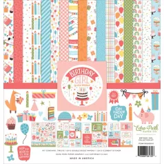   Scrapbook Papírkészlet 12" (30 cm) Birthday Girl Collection Kit (1 csomag)