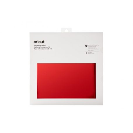 Transzfer fólia 30x30cm, Red / Cricut Foil Transfer Sheets (8 ív)