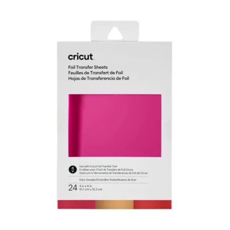 Transzfer fólia 10x15cm, Ruby Sampler / Cricut Foil Transfer Sheets (1 csomag)