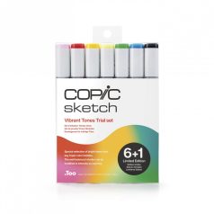   Grafikai filctoll készlet , Limited Edition "6+1"-Set Vibrant Tones Trial / Copic Sketch Marker (1 csomag)