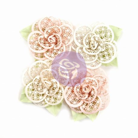 Papírvirág , Poetic Rose Flowers Beautiful Melody / Prima Marketing Paper Flowers (1 csomag)