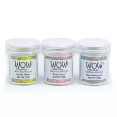   Domborítópor készlet , Trio Pastel Gemstones Trio sets/ WoW! Embossing Powder (3 db)