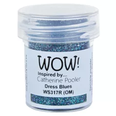   Domborítópor , Dress Blues Embossing Glitters/ WoW! Embossing Powder (1 db)