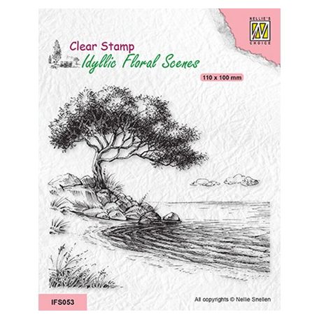 Szilikonbélyegző , Tree on shore / NC Clear Stamp (1 db)