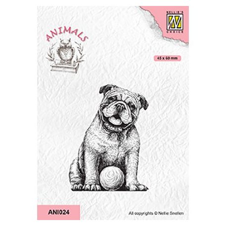 Szilikonbélyegző , Animals dog with ball / NC Clear Stamp (1 db)
