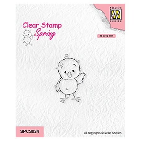 Szilikonbélyegző , Chickies: Hi there / NC Clear Stamp (1 db)