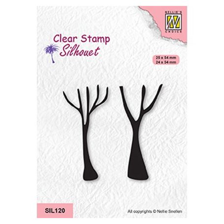 Szilikonbélyegző , Crowns of tree Tree truncs / NC Clear Stamp (2 db)