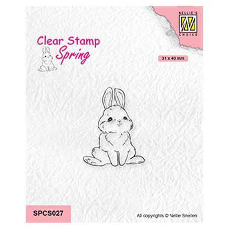Szilikonbélyegző , Cute rabbit-2 / NC Clear Stamp (1 db)