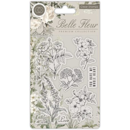 Szilikonbélyegző , Clear Stamps / Craft Consortium Belle Fleur (1 csomag)