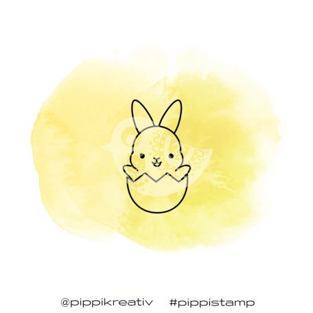 Gumibélyegző , Easter Bunny  2/ PIPPI Rubber Stamp (1 db)