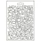 Textúra alap A5, Savana Crackle Pattern / Stamperia Soft Mould (1 db)