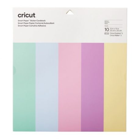 Öntapadós karton 30 cm x 30 cm, Pastels / Cricut Smart Sticker Cardstock (10 ív)