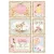 Rizspapír A4, DayDream pink kártyák / Stamperia Rice Paper (1 ív)