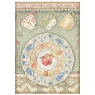   Rizspapír A4, Casa Granada csésze és tányér / Stamperia Rice Paper (1 ív)