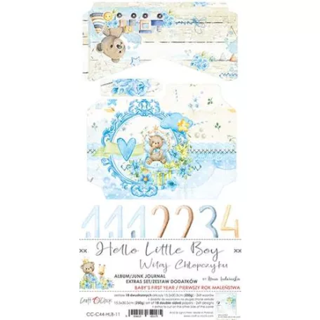 Junk Journal Set , Hello Little Boy / Craft O'Clock Mixed Media (1 csomag)