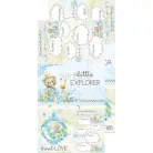 Junk Journal Set , Hello Little Boy / Craft O'Clock Mixed Media (1 csomag)