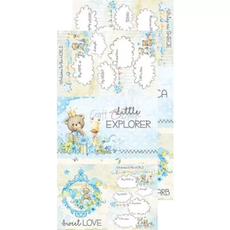 Junk Journal Set , Hello Little Boy / Craft O'Clock Mixed Media (1 csomag)