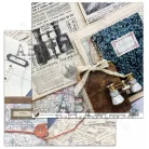 Papírkészlet 12" (30 cm), Kollekció Around the world/ AB Studio scrapbooking paper (8 lap)