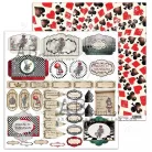 Papírkészlet 12" (30 cm), Kollekció Follow the Rabbit/ AB Studio scrapbooking paper (8 lap)