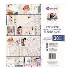   Papírkészlet 8" (20 cm), Indigo / Prima Marketing Paper Pad (30 lap)